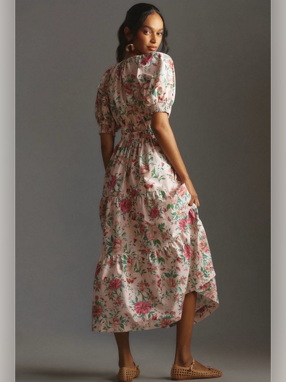 Anthropologie The Somerset Maxi Dress Puff-Sleeve - Picture 2 of 13